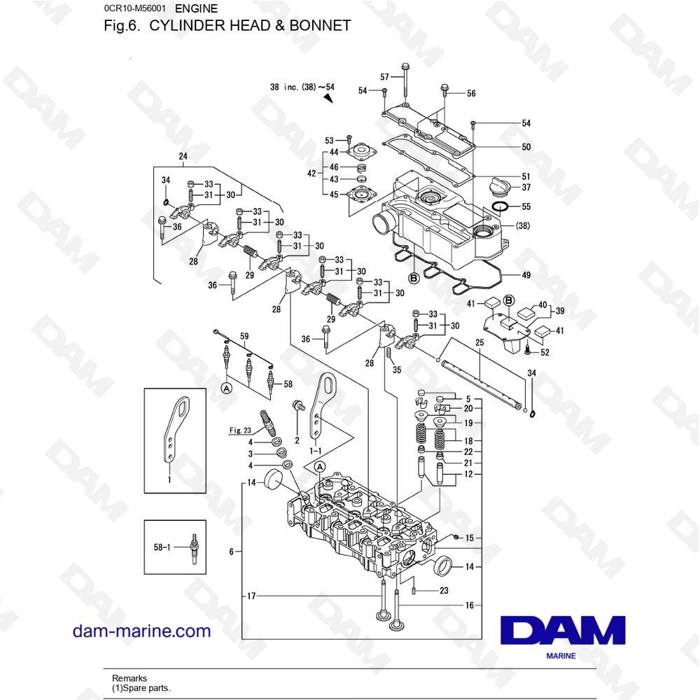 Yanmar 4JH2E - Parts & exploded views Yanmar 4JH2E - Parts & exploded views
